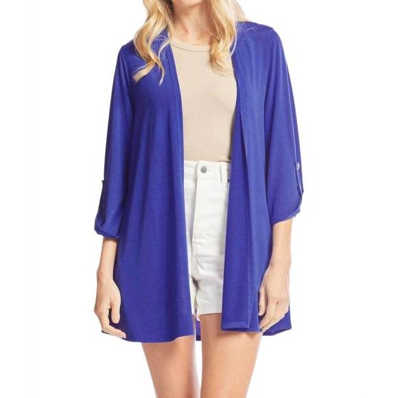 NEW DEAR SCARLETT lizzy cardigan in royal blue - Picture 1 of 4